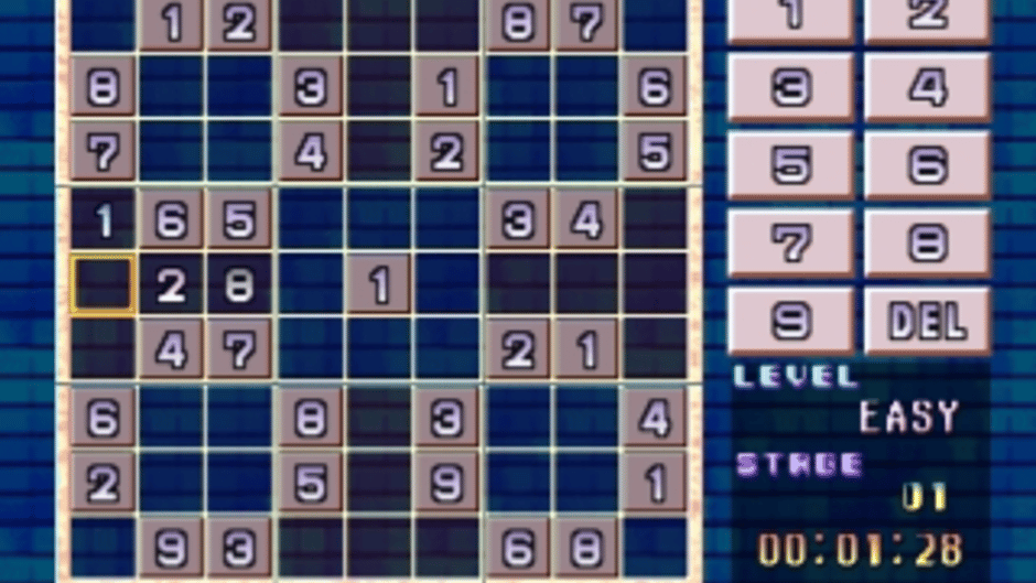 SuperLite 1500 series: Sudoku Screenshot