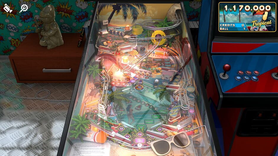 สกรีนช็อตจาก Zaccaria Pinball: Tropical Deluxe Pinball Table (รูปที่ 3)