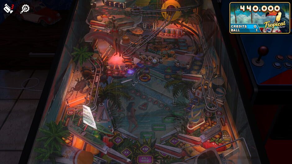 สกรีนช็อตจาก Zaccaria Pinball: Tropical Deluxe Pinball Table (รูปที่ 4)