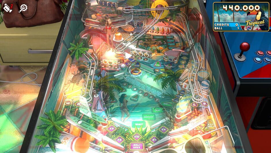 สกรีนช็อตจาก Zaccaria Pinball: Tropical Deluxe Pinball Table (รูปที่ 5)