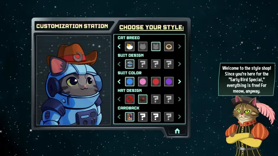Кадър от Space Cat Solitaire