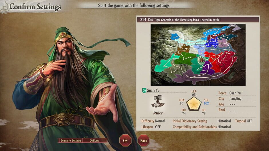 Romance of the Three Kingdoms 8 Remake: Scenario "Tiger Generals of the Three Kingdoms, Locked in Battle!" Screenshot