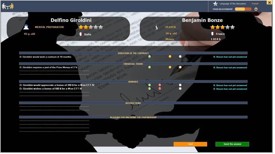 Absolute Tennis Manager Screenshot