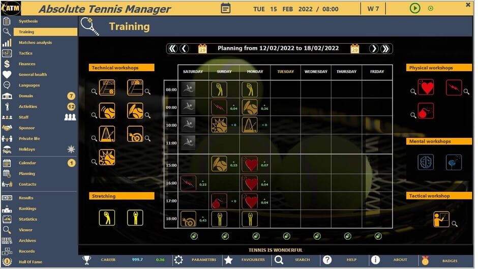 Absolute Tennis Manager Screenshot