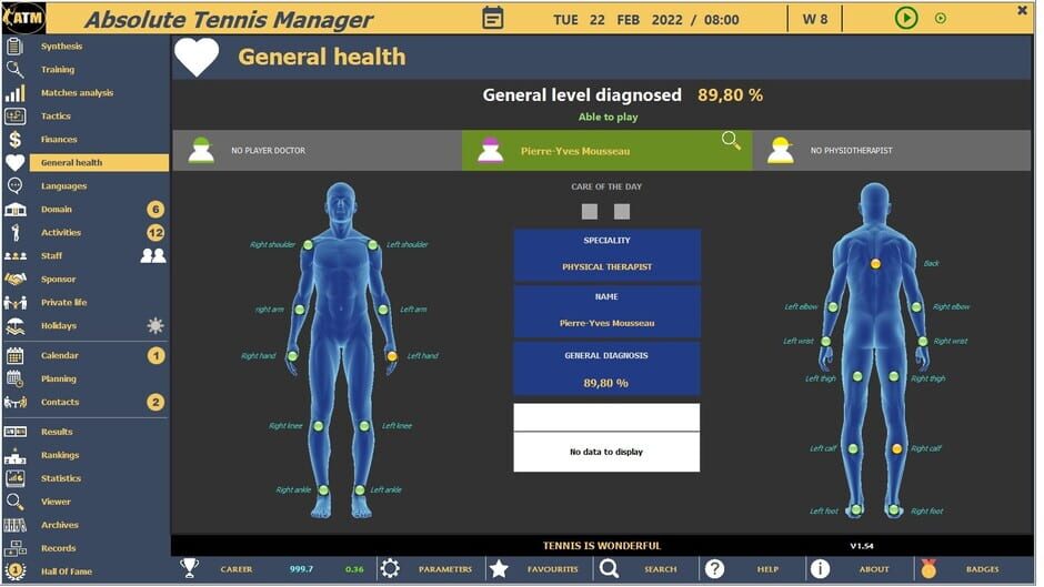 Absolute Tennis Manager Screenshot