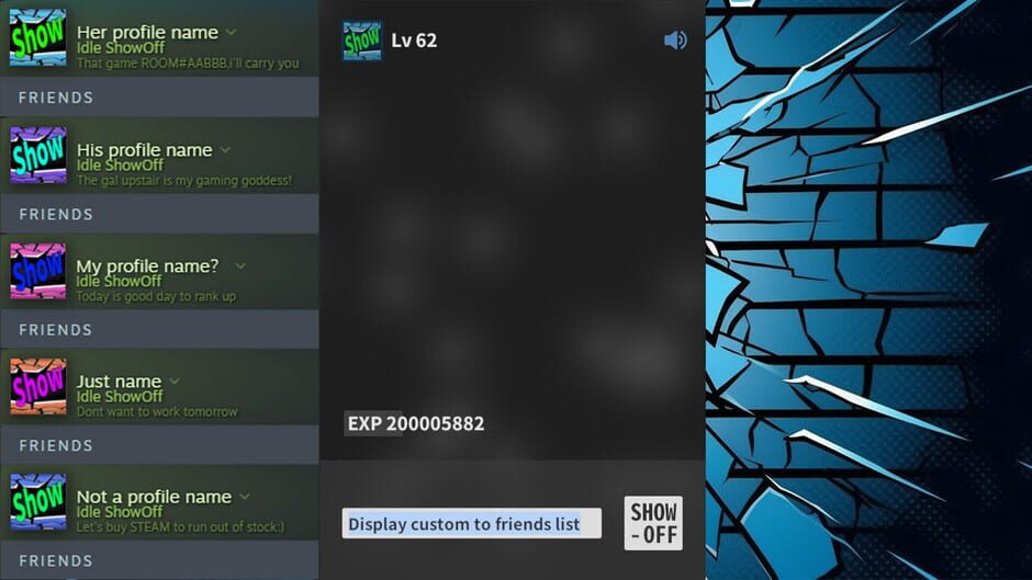 Idle ShowOff Screenshot