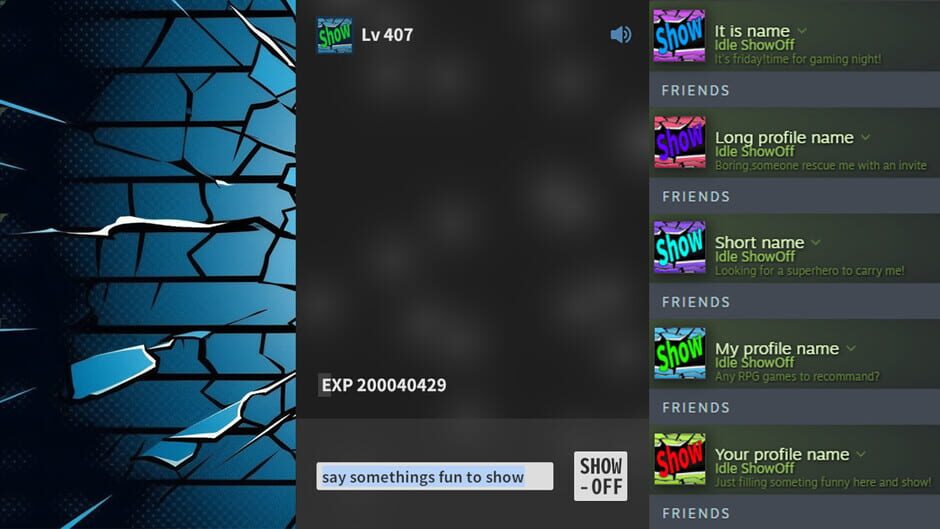 Idle ShowOff Screenshot