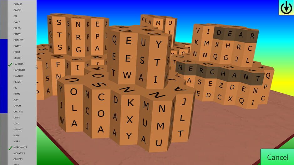Wordsearch Attack Screenshot