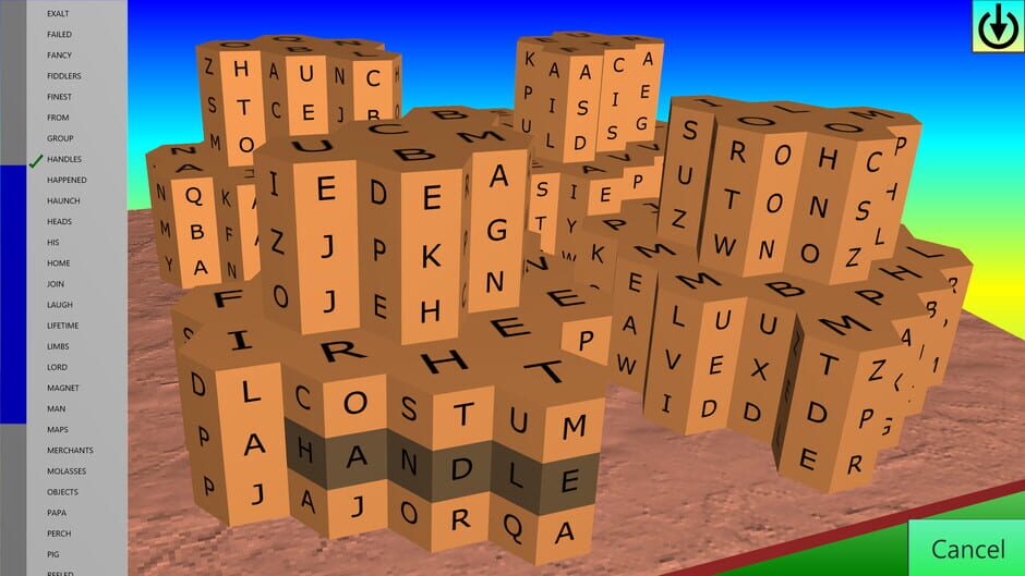 Wordsearch Attack Screenshot