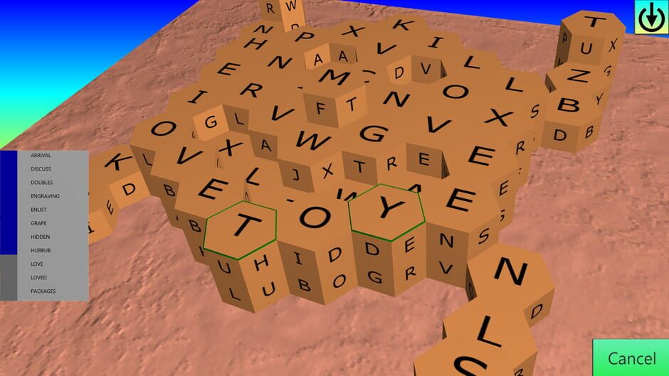 Wordsearch Attack Screenshot