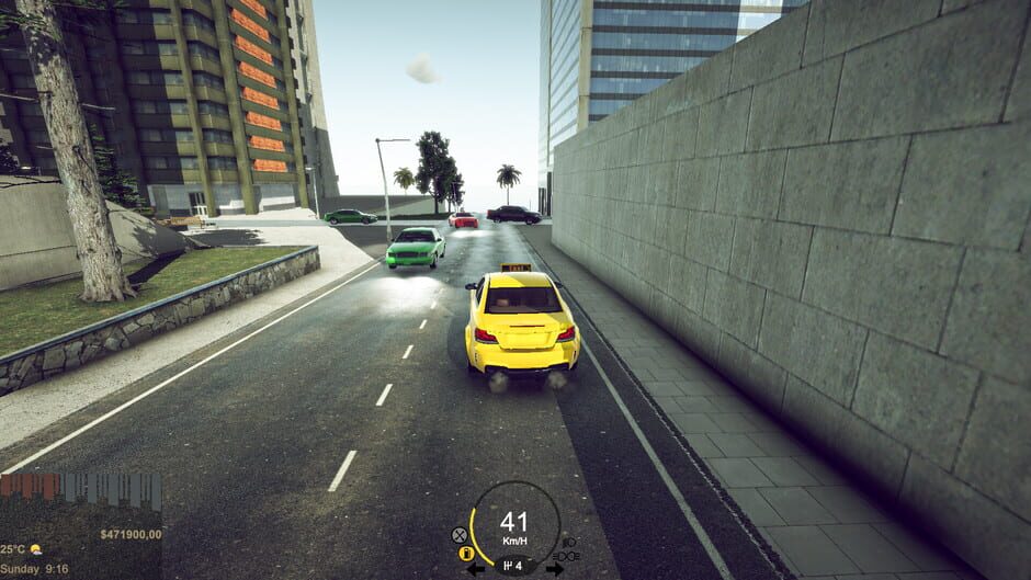 Onefold Taxi Simulator Screenshot