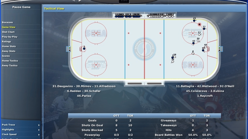 NHL Eastside Hockey Manager 2007 Screenshot