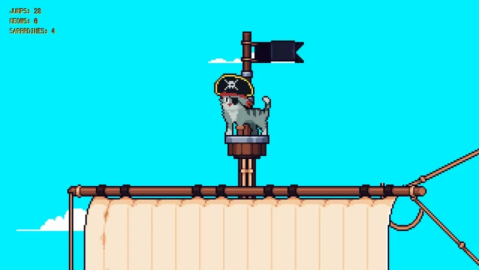 Rooftop Rascal: The Pirate Cat screenshot
