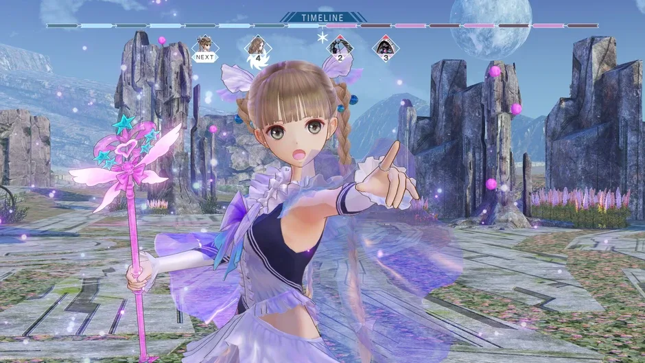 Кадър от Blue Reflection Quartet