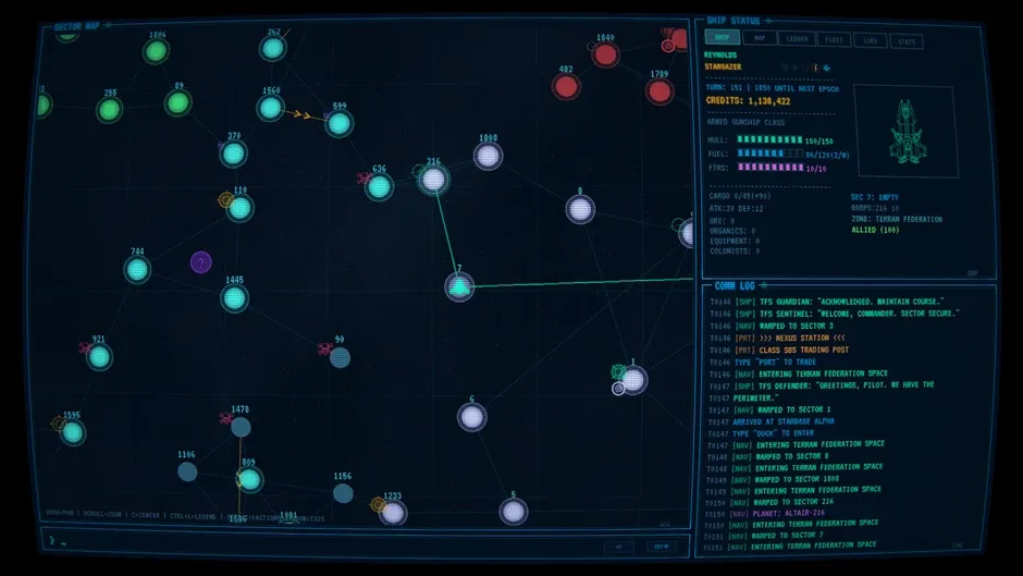 Кадър от Warp to Sector One