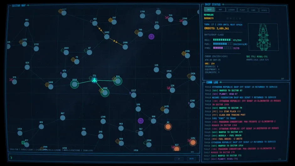 Кадър от Warp to Sector One