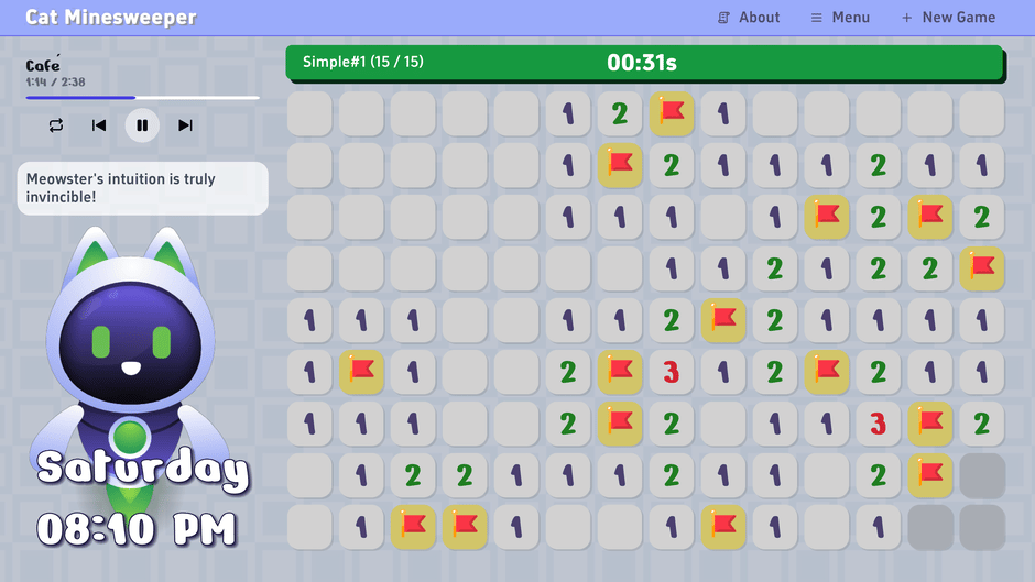Cat Minesweeper Screenshot