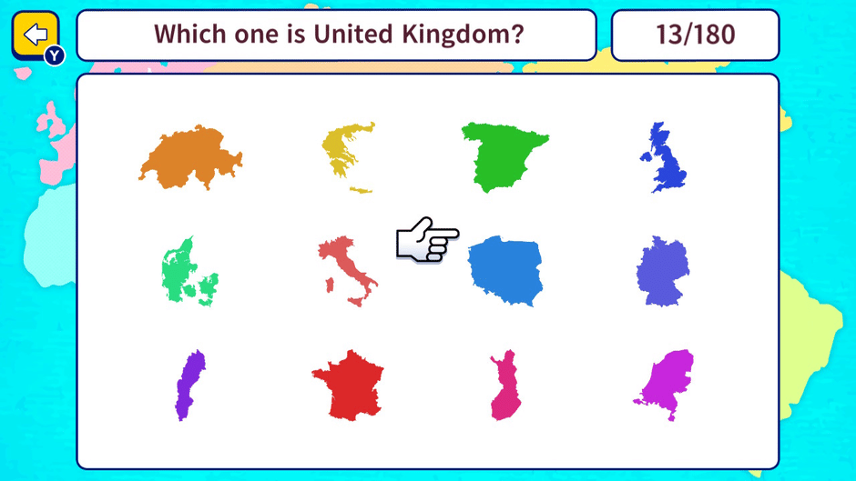Geo Brain Boost! World Map Silhouette Quiz Screenshot