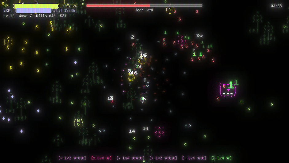 ASCII Survivors Screenshot