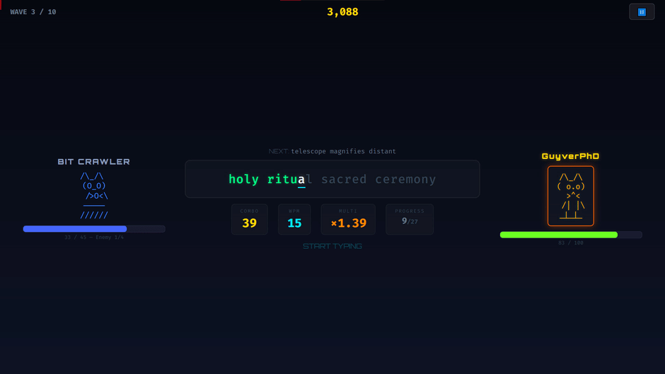 Typers Combat Screenshot