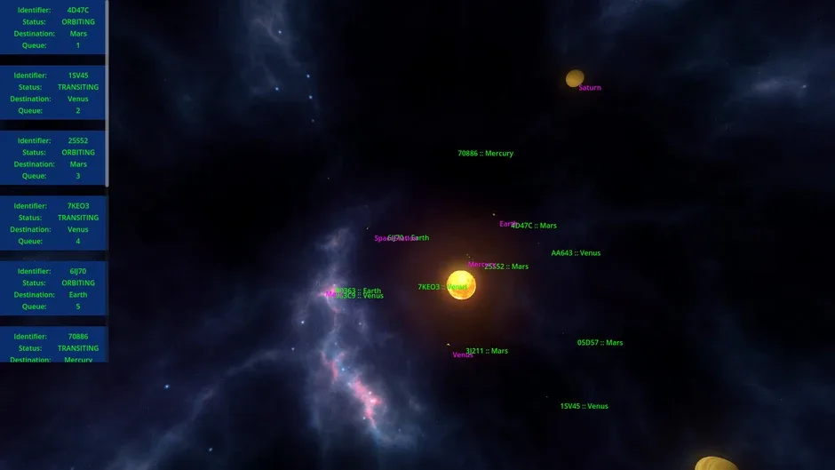 Кадър от Orbital Traffic Controller