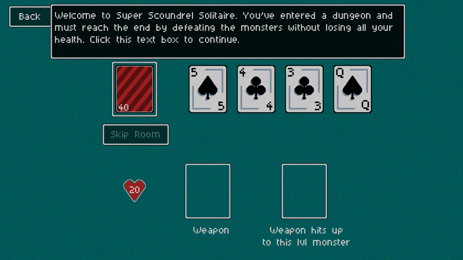 Super Scoundrel Solitaire Screenshot
