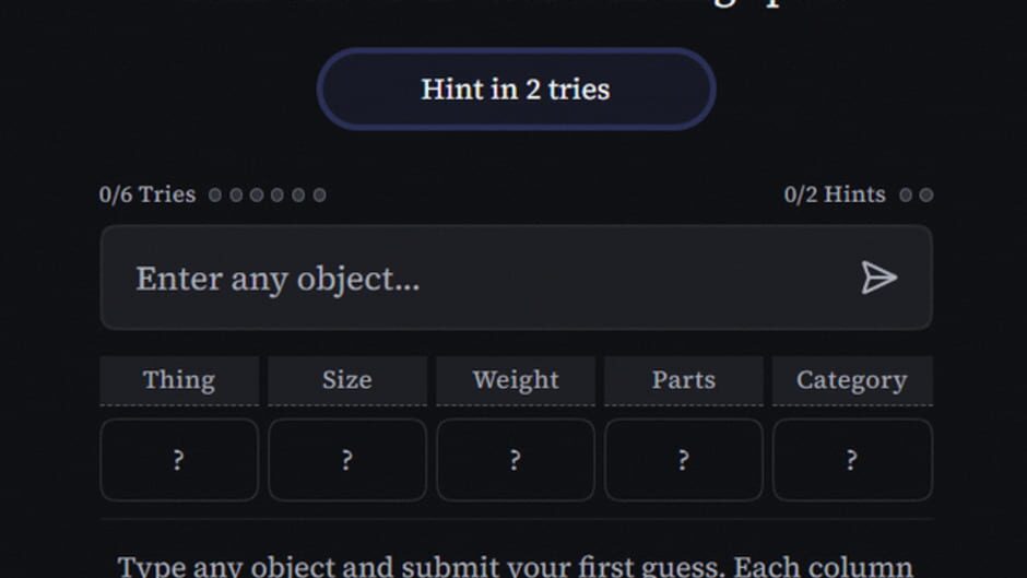 Thingdle screenshot