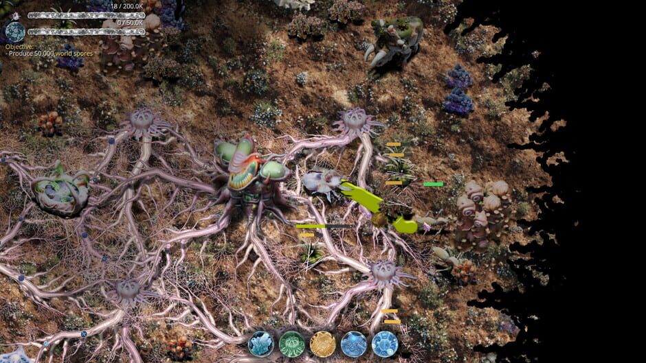 สกรีนช็อตจาก Mycelium Conquest (รูปที่ 5)