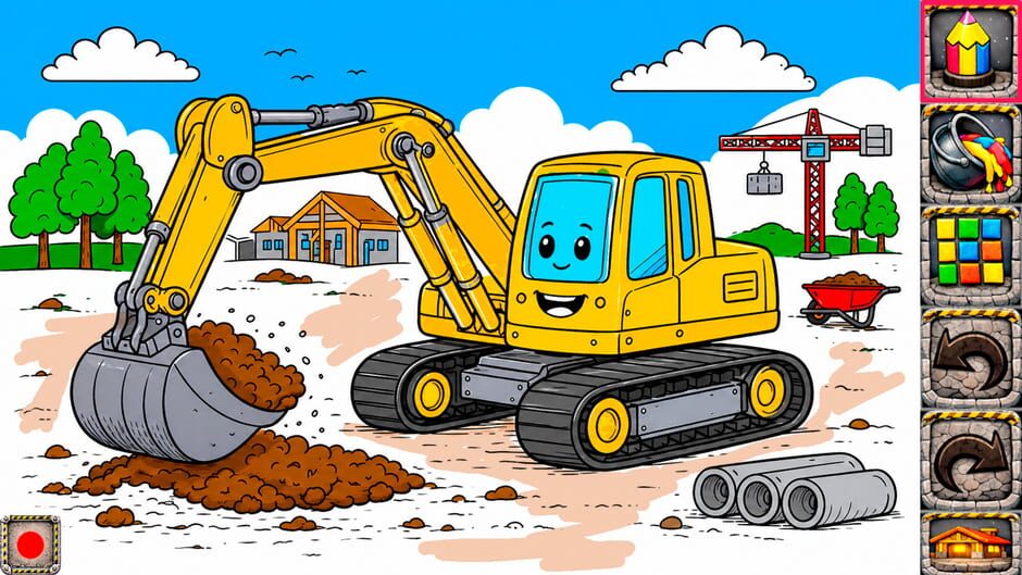 Tiny Builders Coloring Book for Kids