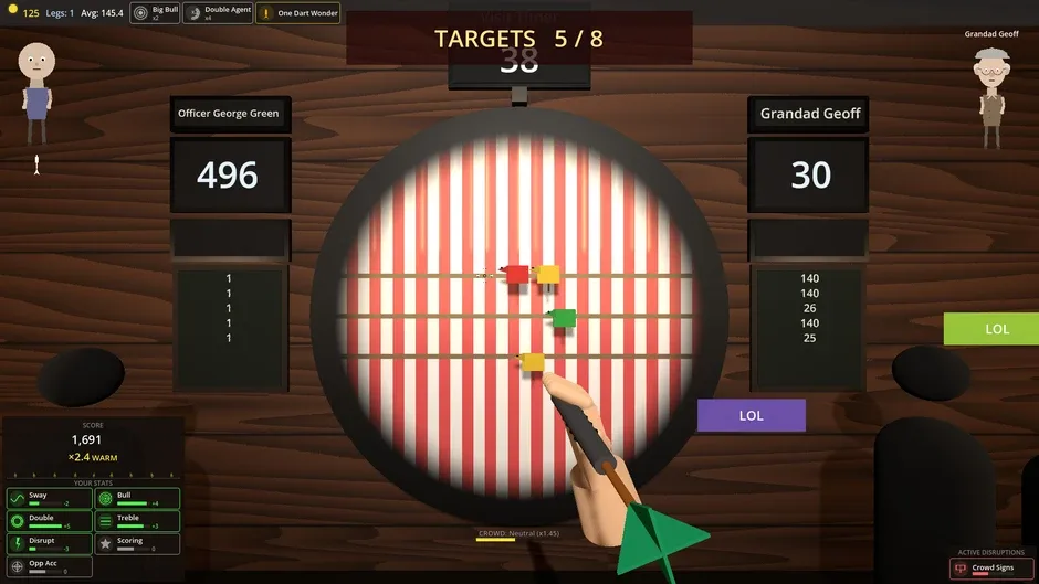 Кадър от Dorts: A Darts Roguelike