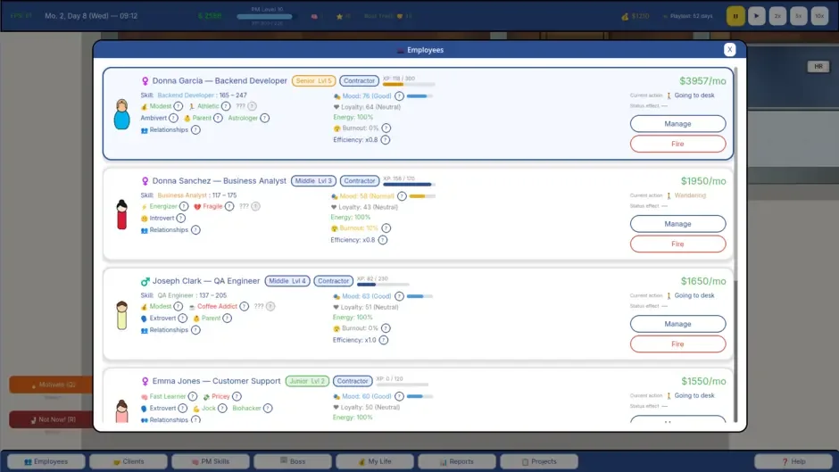Кадър от Project Manager Sim