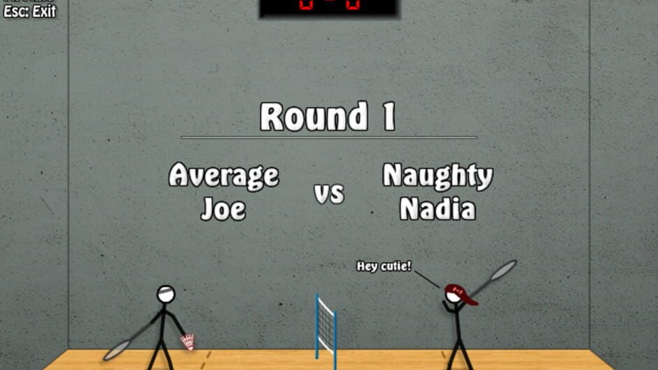Stick Figure Badminton 2 screenshot