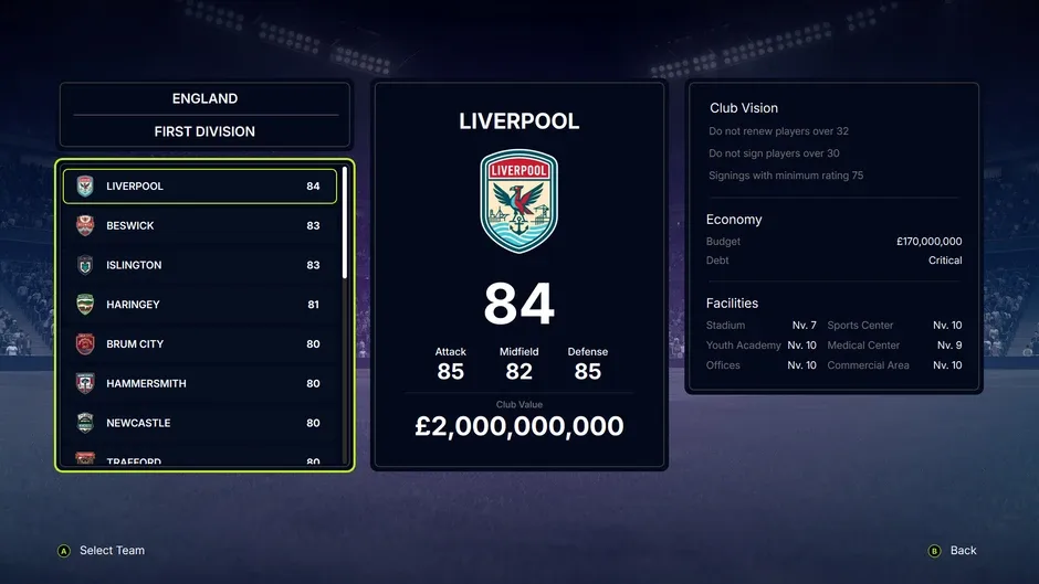 Кадър от FD 27: Direct Your Football Club