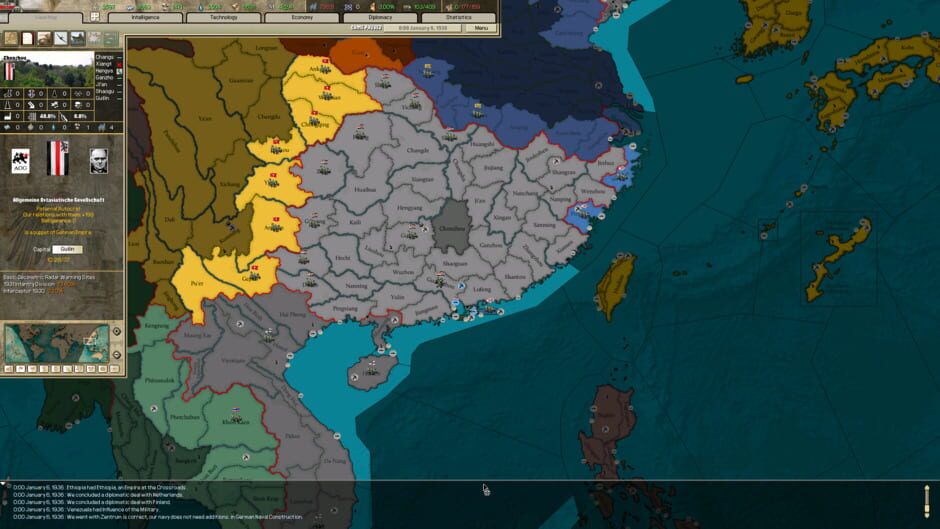 สกรีนช็อตจาก Kaiserreich: Legacy of the Weltkrieg (รูปที่ 3)