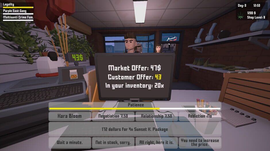 สกรีนช็อตจาก Weed Store Simulator (รูปที่ 5)