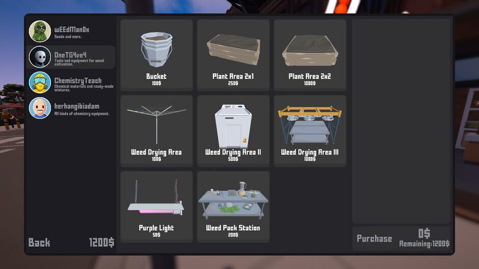 สกรีนช็อตจาก Weed Store Simulator (รูปที่ 2)