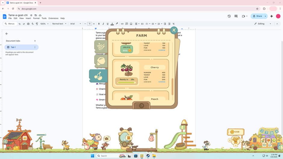 Tame-a-goat-chi screenshot 3