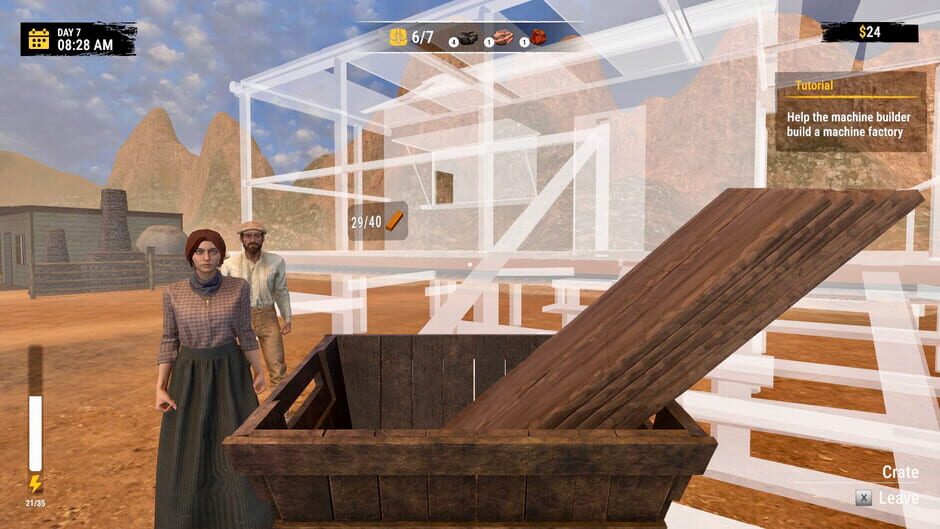 สกรีนช็อตจาก Wild West Miner Simulator: First Gun (รูปที่ 2)