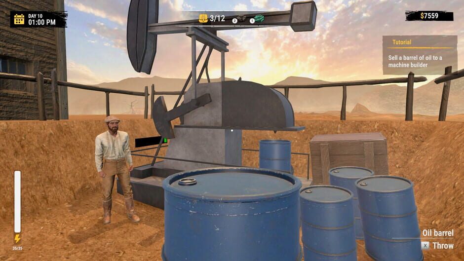 สกรีนช็อตจาก Wild West Miner Simulator: First Gun (รูปที่ 3)