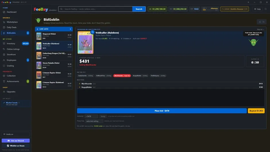 Кадър от FeeBay Simulator