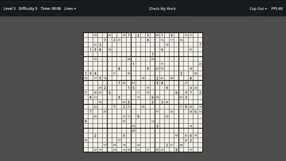 สกรีนช็อตจาก Sudoku: Unlimited Expansion (รูปที่ 4)