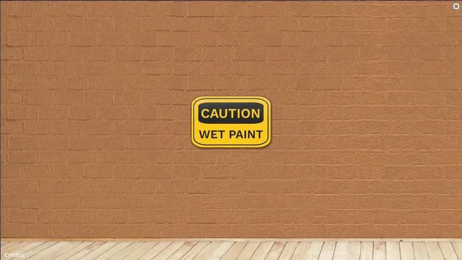 Кадър от Caution Wet Paint
