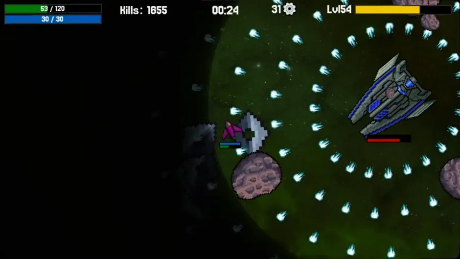 Кадър от Space Pew Pew