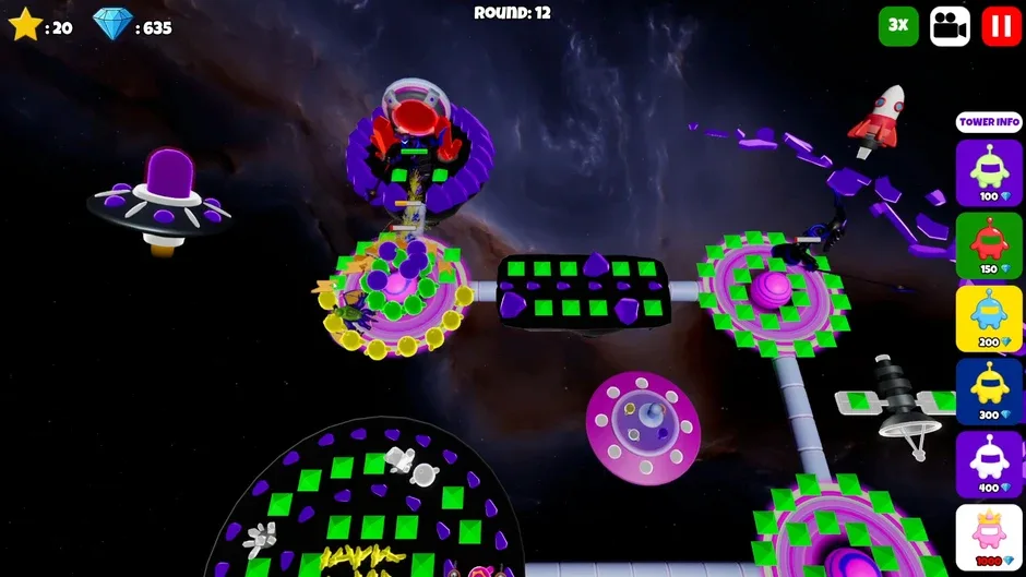 Кадър от Glowbot Tower Defense