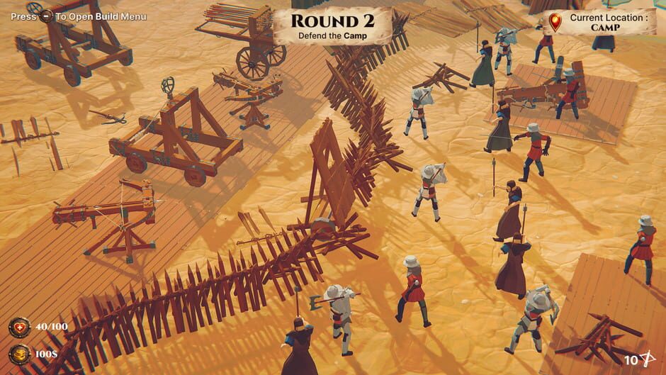 สกรีนช็อตจาก Medieval Castle Siege Defense vs. Invaders (รูปที่ 2)