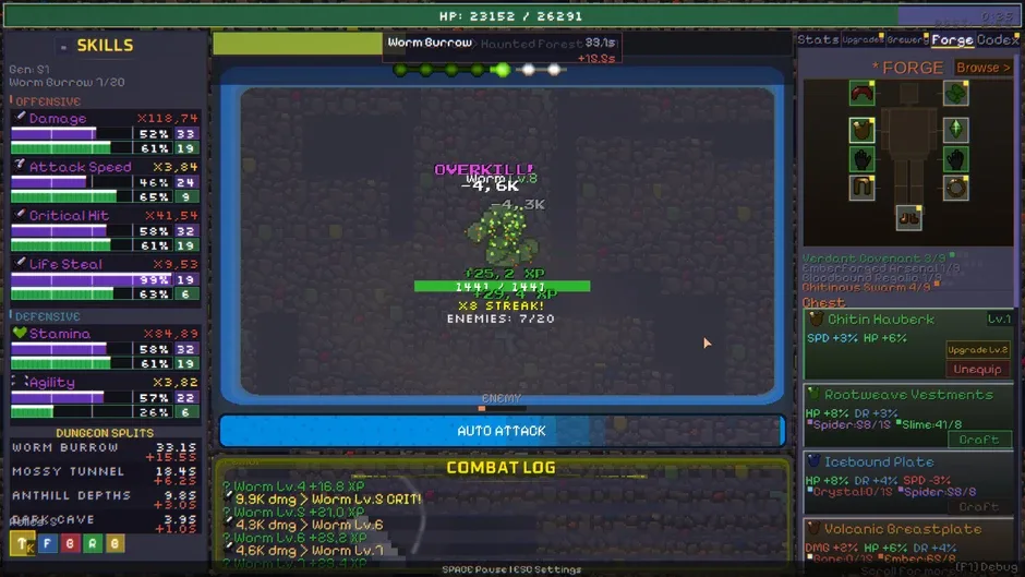 Кадър от Gene Crawl: Dungeon Descent