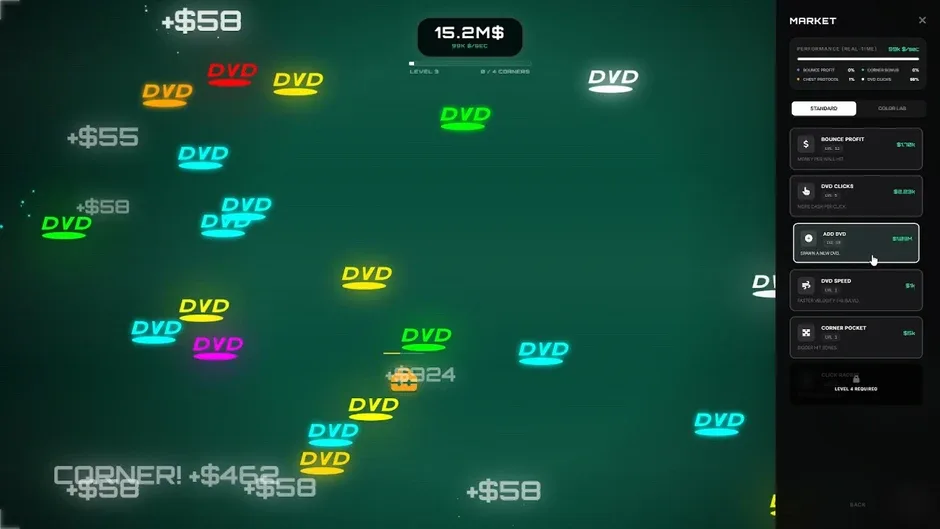 Кадър от A Game About Bouncing DVD