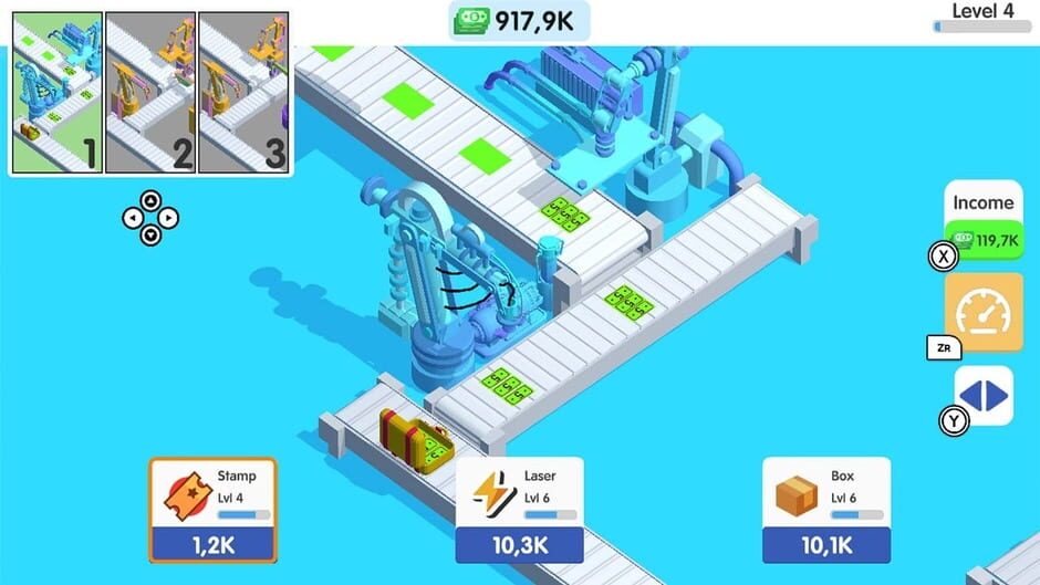 สกรีนช็อตจาก Money Factory Tycoon (รูปที่ 2)