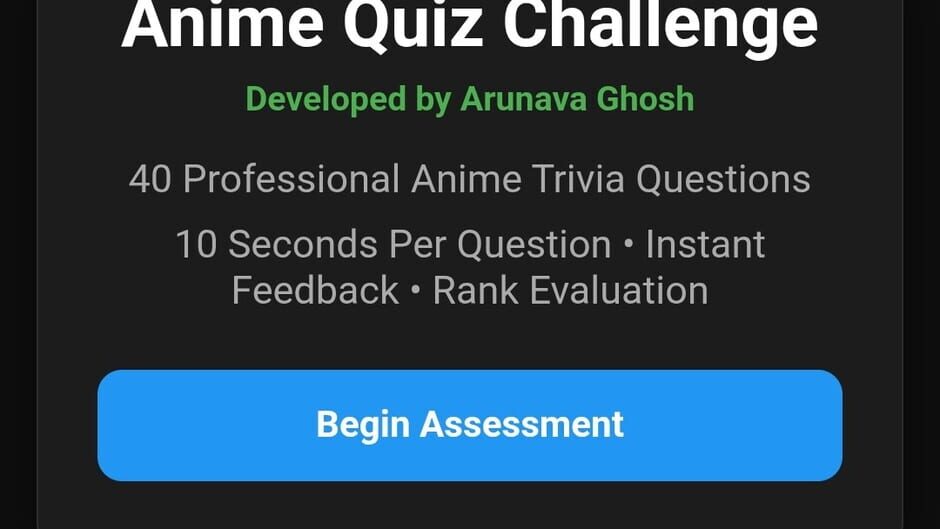 Anime Quiz Challenge screenshot 1