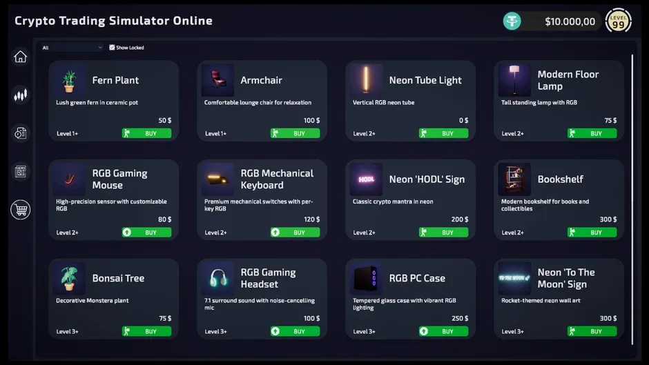 Кадър от Crypto Trading Simulator